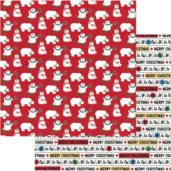 Photo Play, O Canada Christmas, Double-Sided Cardstock 12"X12", Polar Games