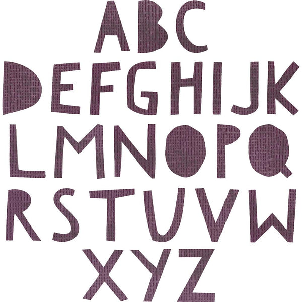 Sizzix Thinlits Dies By Tim Holtz 72/Pkg, Alphanumeric, Cutout Upper .75" Tall