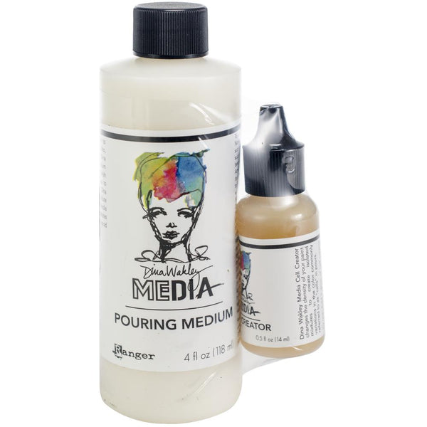 Ranger, Dina Wakley Media Pouring Medium & Cell Creator Set
