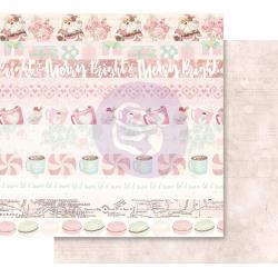 Prima Marketing, Santa Baby Collection, Foiled Dbl-Sided Cardstock 12"X12", Let It Snow