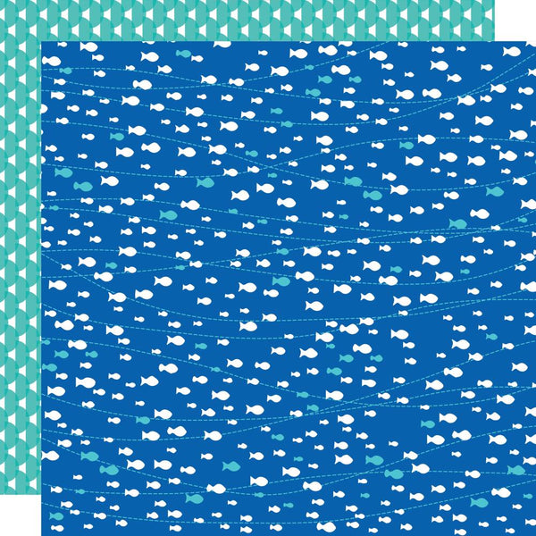 Bella BLVD, Splash Zone Collection, Double-Sided Cardstock 12"X12", Swim Like a Fish