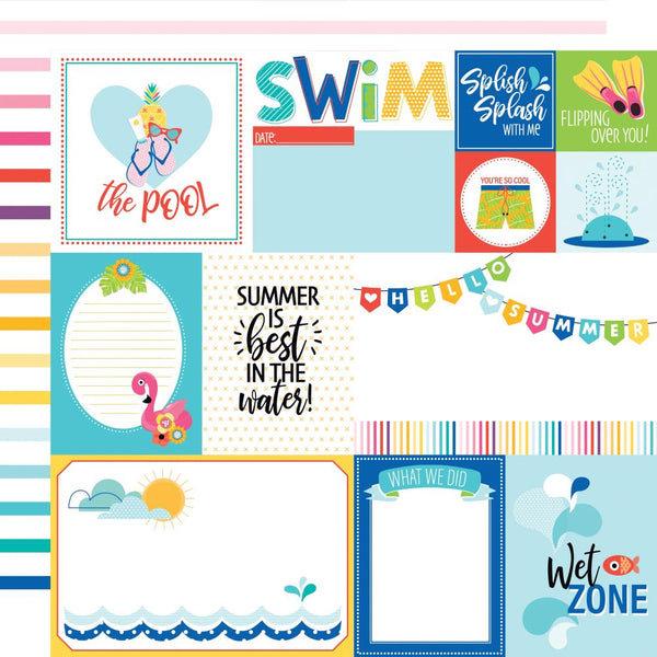 Splash Zone Double-Sided Cardstock 12"X12", Daily Details