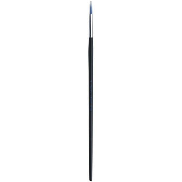 Dynasty Blue Ice Long Handle Brush, Series 320R Round Size 4