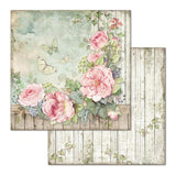 Stamperia, Double-Sided Paper Pad 12"X12" 10/Pkg, House of Roses, 10 Designs/1 Each