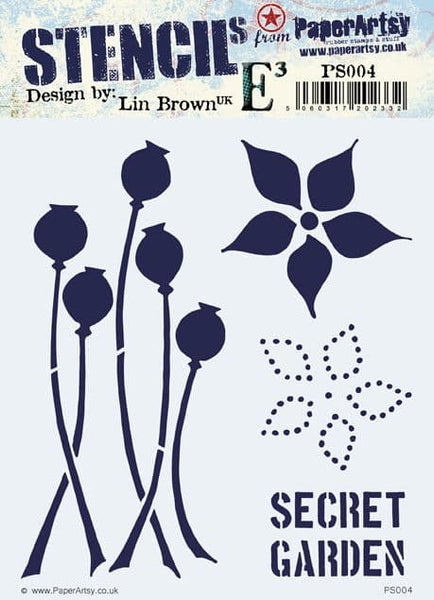 PaperArtsy, PA Stencil, PS004, Design by: Lin Brown