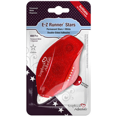 3L Scrapbook Adhesives, E-Z Runner Refillable Dispenser, Stars