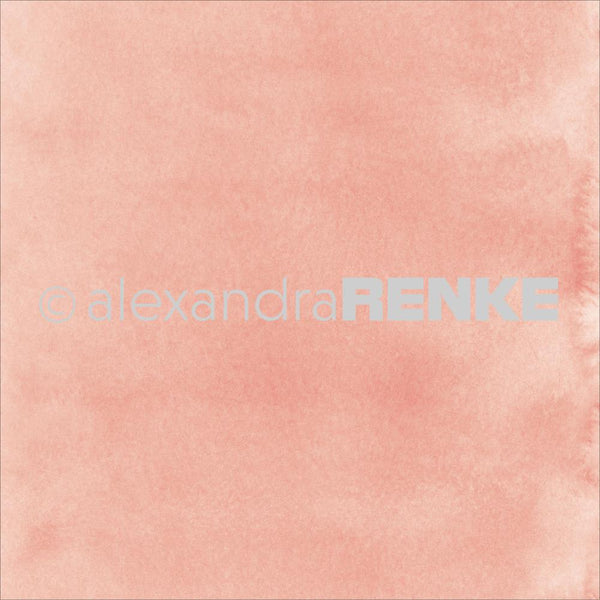 Alexandra Renke Mimi's Basic Design Paper 12"X12", Bright Apricot Watercolor