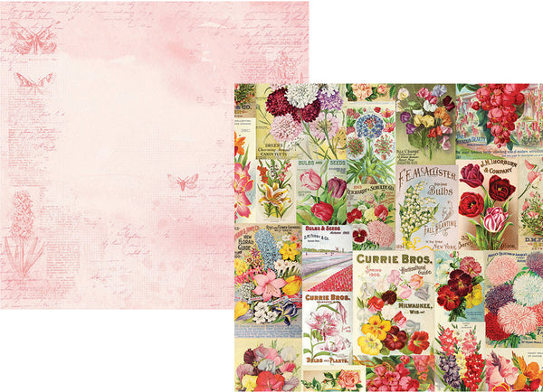 Simple Stories, Simple Vintage Botanicals Collections, 12"x12" Double-Sided Cardstock, Scatter Kindness