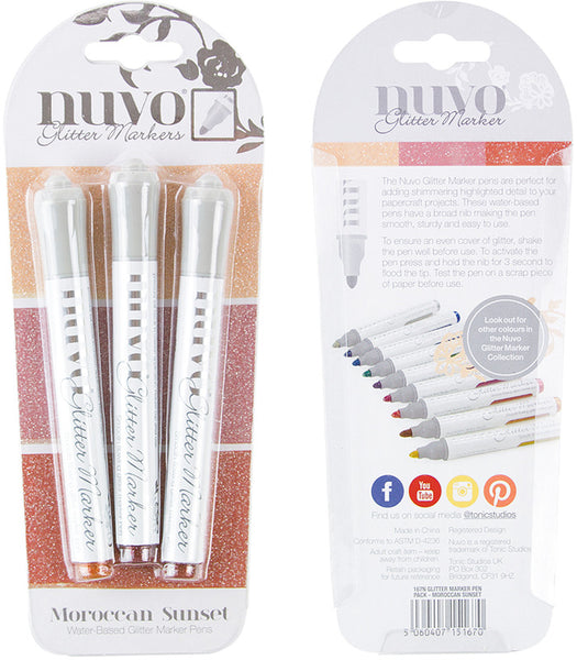 Nuvo Glitter Markers, Moroccan Sunset