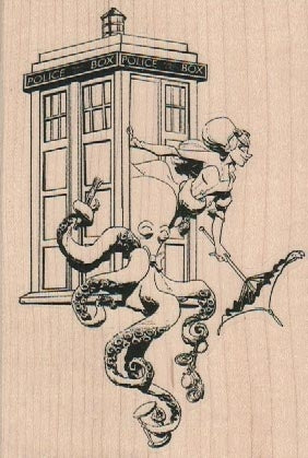 Wooden Stamp, Doctor Who by Brian Kesinger