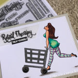 Three Room Studio, "Retail Therapy" Clear Stamp Set