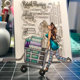 Three Room Studio, "Retail Therapy" Clear Stamp Set