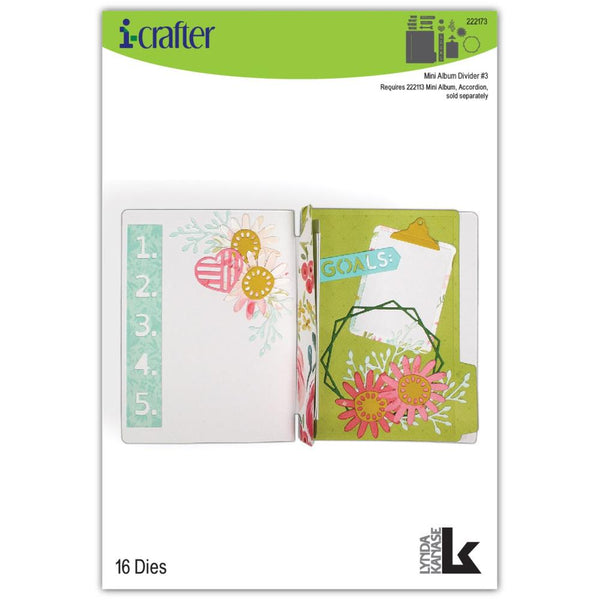 i-crafter Dies by Lynda Kanase, Mini Album, Divider #3