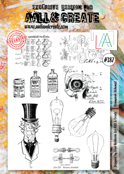 AALL & Create, A4 Clear Stamps, Take Flight, #387