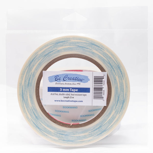 Be Creative Tape (Sookwang Tape) 3mm (0.12") 27yd