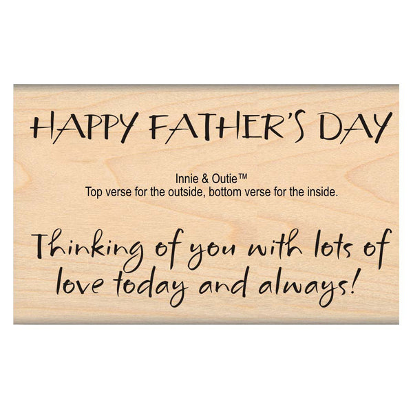 MSE, My Sentiments Exactly Mounted Stamp 2"X3.75", Father's Day Innie & Outie - Scrapbooking Fairies