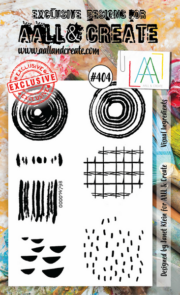 AALL & Create, Visual Ingredients, Clear Stamps, Designed by Janet Klein #404