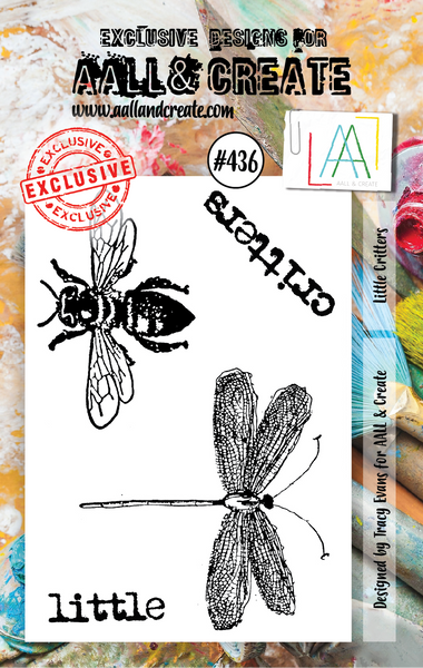AALL & Create, #436, Little Critters, A7 Clear Stamp, Designed by Tracy Evans