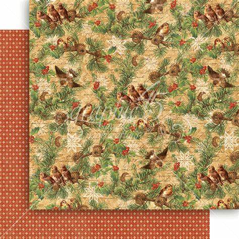 Graphic 45, Winter Wonderland Collection, 12"x12" Double-Sided Cardstock, Woodland Whimsy