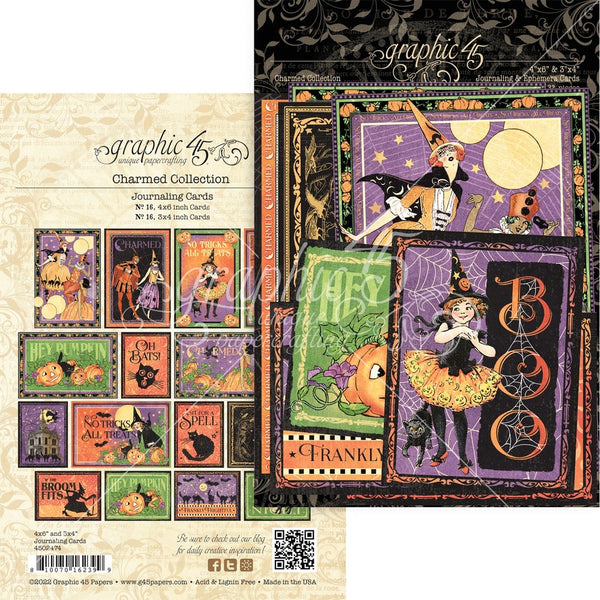 Graphic 45, Charmed, Journaling Cards