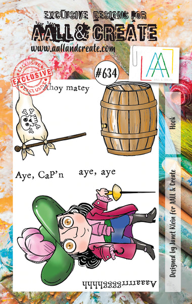 AALL & Create, A7 Clear Stamp by Janet Klein, Hook, #634