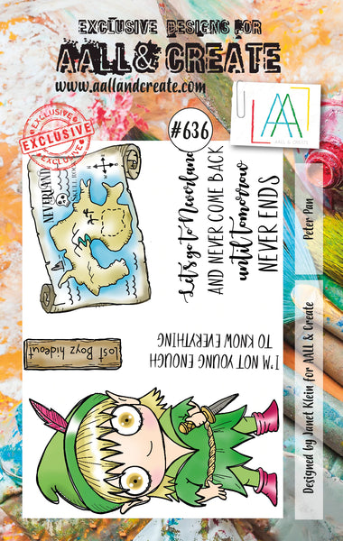 AALL & Create, A7 Clear Stamp by Janet Klein, Peter Pan, #636