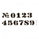Sizzix, Movers & Shapers Magnetic Die Set 11PK  by Tim Holtz, Cargo Stencil Number Set