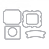 Sizzix Framelits Dies 6/Pkg W/Stamps By Echo Park This & That/Charming