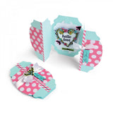 Sizzix, Framelits Dies W/Clear Stamps by Jen Long, 7/Pkg, Hello Love