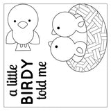 Sizzix Framelits Die Set 4PK w/Stamps - A Little Birdy Told Me