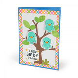 Sizzix Framelits Die Set 4PK w/Stamps - A Little Birdy Told Me