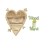 Sizzix Thinlits Dies by Jen Long, 6/Pkg, Phrase, Wood U Be Mine