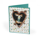 Sizzix Thinlits Dies by Jen Long, 6/Pkg, Phrase, Wood U Be Mine