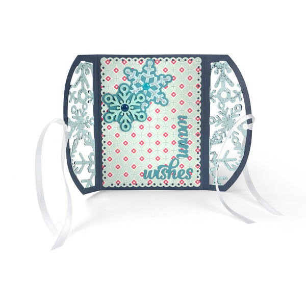 Sizzix Thinlits Dies By Lori Whitlock 8/Pkg, Snowflakes Gatefold Card