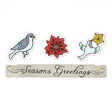 Sizzix, Jen Long, Framelits Die Set 7PK w/Stamps - Christmas in Color - Scrapbooking Fairies