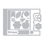 Sizzix Thinlits Dies By Lori Whitlock, 16/Pkg, Chalkboard Easel Card (Retired)