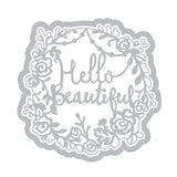 Sizzix Thinlits Die Set by Katelyn Lizardi, 2 PK, Phrase, Hello Beautiful