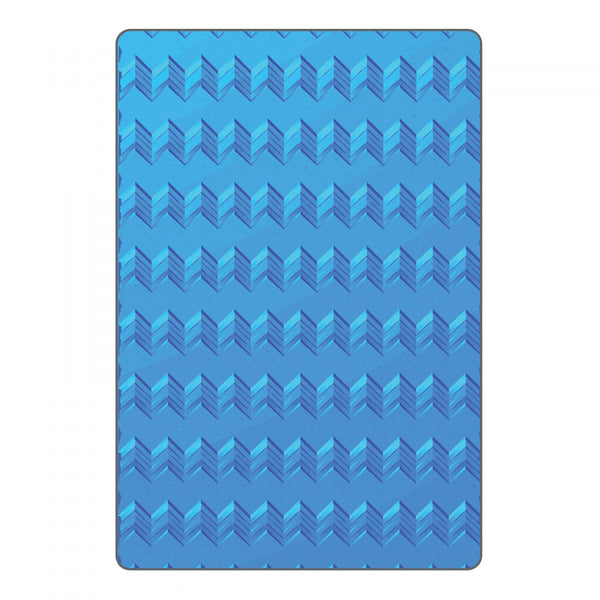 Sizzix 3D Textured Impressions By Courtney Chilson, Geometric Chevrons (Retired)