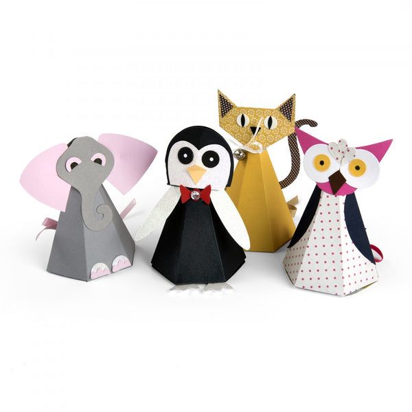 Sizzix Bigz Pro Die - Box, Cat/Elephant/Owl/Penguin