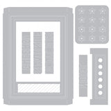 Sizzix, Lynda Kanase, Framelits Die Set 11PK w/Stamps - Photo Shaker Box, Seasonal - Scrapbooking Fairies