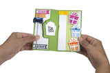 Sizzix - Stephanie Barnard, Framelits Die Set 6PK, Gift Drop-Ins Flip-Its Insert