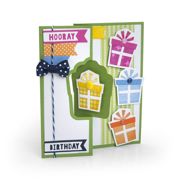 Sizzix - Stephanie Barnard, Framelits Die Set 6PK, Gift Drop-Ins Flip-Its Insert