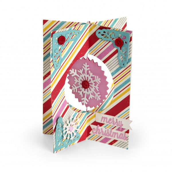 Sizzix Thinlits Dies By Lori Whitlock 11/Pkg Card, Snowflake (Retired)