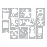Sizzix, Tim Holtz Alteration, Thinlits Die Set, Mini Christmas Things 11Pk - Scrapbooking Fairies