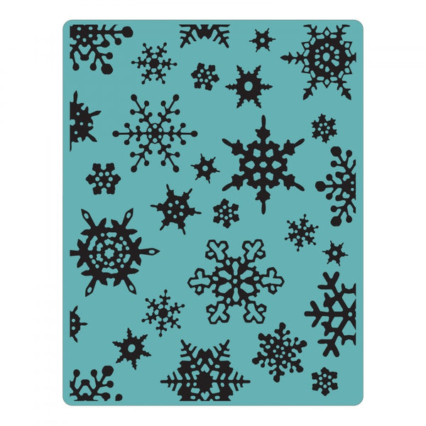 Sizzix, Texture Fades Embossing Folder by Tim Holtz, Simple Snowflakes (Retired)