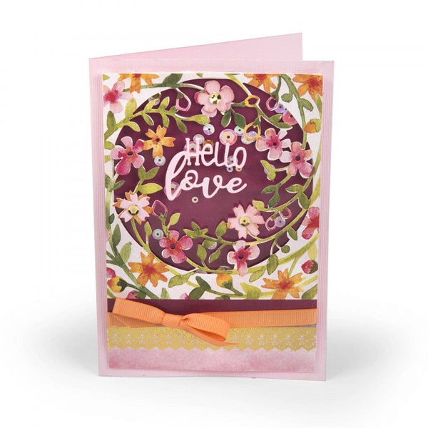 Sizzix, Thinlits Dies By Lindsey Serata, Floral Wreath