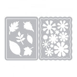 Sizzix Thinlits Dies By Eileen Hull, Flowers & Leaves Journaling Cards
