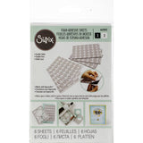 Sizzix Foam Adhesive Sheets, 4" x 6", Black & White, 6 Sheets