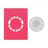 Sizzix Impresslits Embossing Folder By Courtney Chilson, Happy Birthday