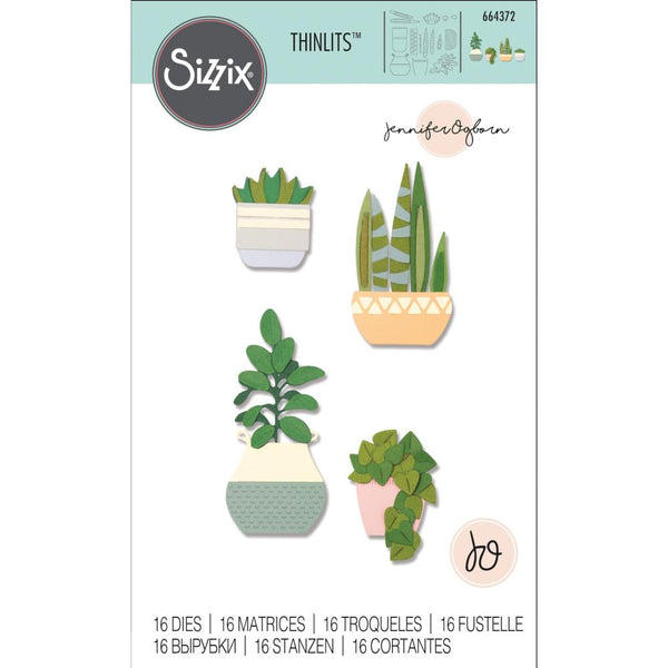 Sizzix Thinlits Dies By Jennifer Ogborn 16/Pkg, Dimensional Botanicals